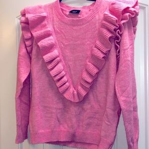 New Vici dolls pink ruffled sweater!